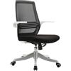 Sedia Ergonomica NEKKAR, Schienale e Braccioli Abbattibili, Comoda e Funzionale, in Nero