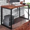 Scrivania di Design MONTEBIANCO, Artigianale, 117x76,5cm, Legno Massello color Noce