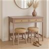 Scrivania ORBIT, 2 Comodi Cassetti, Design Moderno, 110x60cm, in Legno color Tortora