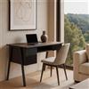 Scrivania OPAL, 2 Ripiani e 1 Cassetto, Design Moderno, 120x60cm, in Legno colore Noce