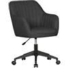 Sedia da ufficio MARLA, Design Moderno, Tessuto, Grigio