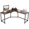 Scrivania da Ufficio FRED, Angolare, 149x149x75cm, in Acciaio e Legno colore Faggio