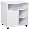 Mobiletto BRAND, Pratico e Versatile, 60x50x65,5 cm, Legno Bianco
