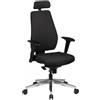 Sedia VICTORY PRO, Sostegno Lombare, in Tessuto, color Nero
