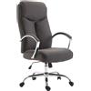 Poltrona da ufficio BAUDY TESSUTO, color Grigio scuro