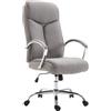 Poltrona da ufficio BAUDY TESSUTO, color Grigio chiaro