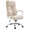 Poltrona da ufficio BAUDY TESSUTO, color Crema