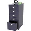 Cassettiera AREN, cm 69x28x44, in Acciaio color Grigio Scuro