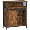 Mobiletto EDWARD, Anta Scorrevole, 70x30x80cm, in Legno colore Faggio