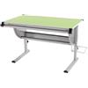 Banco per bambini BELIA, Completamente Regolabile, Dai 4 anni in su, 117x68cm, Ripiano in Verde
