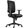 PRODOTTO RICONDIZIONATO Sedia Ergonomica PIERO, in Pelle color Nero