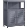 Mobiletto GROVER, Elegante, 60x30x80cm, in Legno colore Grigio
