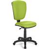 Sedia da ufficio CALIPSO SENZA BRACCIOLI PELLE, in Verde