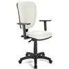 Sedia da ufficio CALIPSO PLUS PELLE in Bianco