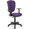 Sedia da ufficio CALIPSO PLUS PELLE in Viola