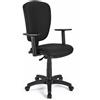 Sedia da ufficio CALIPSO PLUS PELLE in Nero