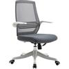Sedia Ergonomica NEKKAR, Schienale e Braccioli Abbattibili, Comoda e Funzionale, in Grigio