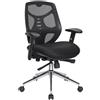 RICONDIZIONATO Sedia Ergonomica MANTRA, Certificata, Supporto Lombare, in Nero