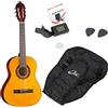 Eko Chitarra Classica 3/4 per Principianti - Eko CS5 Pack con Accessori Completi