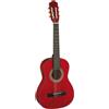 Maxine Chitarra Classica 4/4 per Principianti - Maxine Rossa con Top in Tiglio