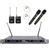 Audio Design Kit Sistema Wireless 2 Radiomicrofoni - 2 Archetto - Centralina Uhf Audio Design Pro Pmu 422t