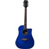 Eko Chitarra Acustica Elettrificata Eko NXT D100CE See Through Blue Cutaway