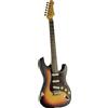 Eko Chitarra Elettrica Vintage Eko S-300 Relic Sunburst Stile Strat