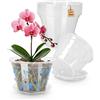 Growth Technology Vaso da orchidea trasparente del diametro di 21 cm