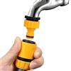 NONE Connettore Rapido per Rubinetto da Giardino 3/4 e 1/2 Pollici, Adattatore Filettato per Tubo dell'Acqua, per Irrigazione del Giardino