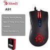 TECNOLOGIA A4 Mouse da gioco A4TECH Bloody A91, 4000 DPI, clic su DDR, 1000 HZ, 6666 FPS, 8 pulsanti, stivale X' Glide Armor in metallo, oltre 20 milioni di clic