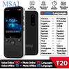 MSAI Traduttore Portatile MSAI T20, 15 Lingue Offline, 98% di Precisione, Traduzione Bidirezionale in Tempo Reale, 160 Lingue Online per Viaggi e Affari