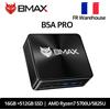 BMAX Mini PC BMAX B5 A Pro con processore AMD Ryzen7 5700U/5825U, grafica AMD Radeon, 16GB (supporta fino a 64GB) DDR4, SSD NVMe da 512GB, Windows 11, Wi-Fi.