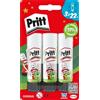 Pritt - Tubetto di colla, Confezione da 3 x 22 g