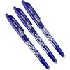 Conipa Pilot Frixion, penna a sfera cancellabile, colore blu, 3 pezzi singolo 3er Pack + Radierer Blu