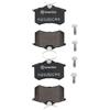 Brembo P 85 017 - Pastiglia Freno - Posteriore | Compatibile con: AUDI A4 B6, A4 B6 Avant, A4 B6 Cabriolet, A4 B7, A4 B7 Avant, A4 B7 Cabriolet, A6 C5, A6 C5 Avant