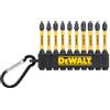DeWalt DT7274-QZ 50 mm Pozi & Phillips Set di punte per cacciavite ad alto impatto PZ1 PZ2 PH2