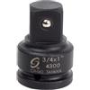 Sunex 4300 - Adattatore per bussola, 3/4, femmina, 1 maschio