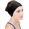 Sync Swimwear Sync Hair Guard & Ear Guard fascia - indossare sotto le cuffie da nuoto (nero)