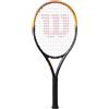 Wilson Racchetta Da Tennis Burn Spin Jr 26, Design Leggero Con Effetto Migliorato, Struttura Resistente, Finitura Brillante, Colore: Nero/Arancione, Misura: 26