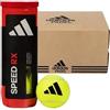adidas Confezione da 24 barattoli di palline da paddle ADIDAS Speed RX, per adulti, unisex, giallo (giallo), taglia unica