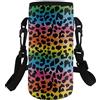 COEQINE Borsa porta bottiglia d'acqua isolata in neoprene per bambini e adulti, tracolla regolabile, portatile, per bottiglie in acciaio inossidabile e plastica, Simpatico panda