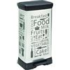 Keter Cestino Curver con pedale 50l /iml cucina argento