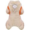 Izefia Cane Maglione Vestiti Abbigliamento Felpe Felpe di Lana Tutina Inverno Caldo Felpa Camicia 4 Gambe Tuta Pigiama Colore Bloccato Maglione Carino per Cane di Piccola Taglia Gatto Medio