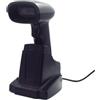 Ewent EW3440 - Lettore Codici Barcode Scanner Bar Code Reader a Barre Universale Laser 1D e 2D Ottico con Smart Dock con Cavo USB per Computer/Notebook, Windows XP / 7/8 ecc.