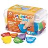 CARIOCA Pastelli Baby Teddy | Scatola di Pastelli Colorati per Bambini dai 12 Mesi, a Forma di Orsetto, 48 Pezzi
