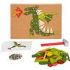 Small Foot Gioco martelletto in Legno Piante & Creature, con Motivi naturalistici per Bambini dai 3 Anni, 12358
