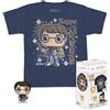 Funko Pocket Pop! & Tee: Harry Potter - Holiday Harry - per Bambini e Ragazzi - Medium - T-Shirt, Maglietta - Vestiti con Minifigure in Vinile da Collezione - Idea Regalo per gli Adulti Uomini