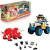 ACTION HEROES Dino Adventure Quad, Quad con personaggio, dinosauro triceratopo e accessori, per bambini e bambine dai 4 anni, Famosa ACN01010