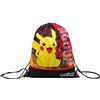 Seven Sacca EASY BAG Sport - Zaino Sport Bambino Pokémon Pikachu Giallo Rosso - Zaino con Chiusura Coulisse