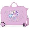 Movom Best Wishes Viola Valigia per Bambini 50x38x20 cm Rigido ABS Chiusura a Combinazione Laterale 34L 2.1kg 4 Ruote